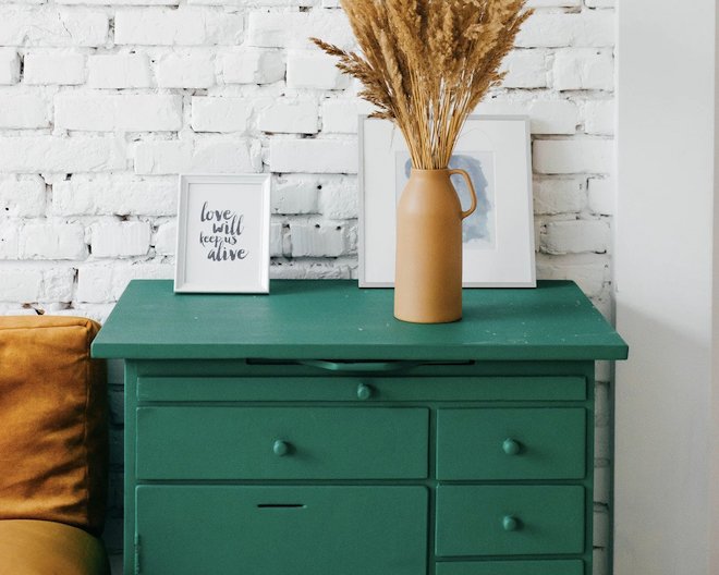 Drawers with green color